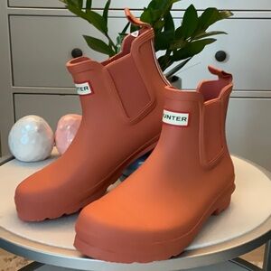 Hunter Original Tri Color Logo Chelsea Boots